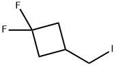 1,1-difluoro-3-(iodomethyl)cyclobutane Struktur