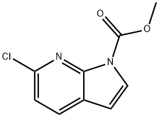 methyl 6-chloro-1H-pyrrolo[2,3-b]pyridin-1-carboxylate Struktur