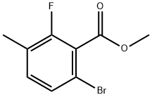 Methyl 6-bromo-2-fluoro-3-methylbenzoate Struktur