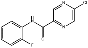 5-Chloro-N-(2-fluorophenyl)pyrazine-2-carboxamide Struktur