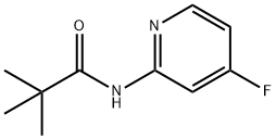 N-(4-Fluoro-pyridin-2-yl)-2,2-dimethyl-propionamide Struktur