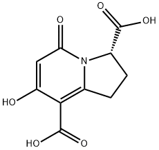 7-Hydroxy-5-Oxo-1,2,3,5-Tetrahydroindolizine-3,8-Dicarboxylic Acid Struktur