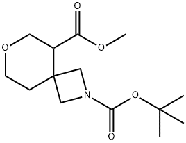 2-Tert-Butyl 5-Methyl 7-Oxa-2-Azaspiro[3.5]Nonane-2,5-Dicarboxylate Struktur