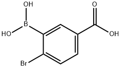 2-Bromo-5-carboxyphenylboronic acid Struktur