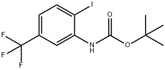 (2-Iodo-5-trifluoromethyl-phenyl)-carbamic acid tert-butyl ester Struktur