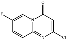 2-chloro-7-fluoro-4H-pyrido[1,2-a]pyrimidin-4-one Struktur