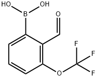 2-Formyl-3-(trifluoromethoxy)phenyboronic acid Struktur