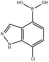 7-Chloro-1H-indazole-4-boronic acid Struktur