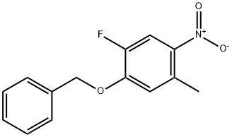 1-(Benzyloxy)-2-fluoro-5-methyl-4-nitrobenzene Struktur