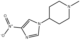 1-methyl-4-(4-nitro-1H-imidazol-1-yl)Piperidine Struktur