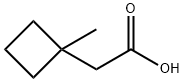 (1-Methylcyclobut-1-yl)aceticacid Struktur