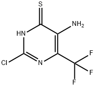 5-Amino-2-chloro-6-(trifluoromethyl)pyrimidine-4(3H)-thione Struktur