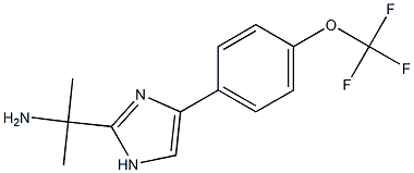 1-Methyl-1-[4-(4-trifluoromethoxy-phenyl)-1H-imidazol-2-yl]-ethylamine Struktur