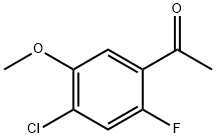 1-(4-Chloro-2-fluoro-5-methoxy-phenyl)-ethanone Struktur