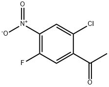 1-(2-Chloro-5-fluoro-4-nitro-phenyl)-ethanone Struktur