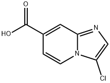 3-Chloro-imidazo[1,2-a]pyridine-7-carboxylic acid Struktur