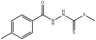 METHYL 3-(P-TOLUOYL)-DITHIOCARBAZATE Struktur