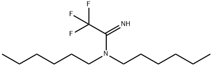 2,2,2-Trifluoro-N,N-dihexylacetimidamide Struktur