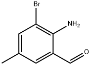 2-amino-3-bromo-5-methylbenzaldehyde Struktur