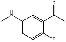 1-(2-Fluoro-5-methylamino-phenyl)-ethanone Struktur