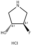 (3R,4R)-4-fluoropyrrolidin-3-ol hydrochloride Struktur