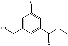 methyl 3-chloro-5-(hydroxymethyl)benzoate Struktur