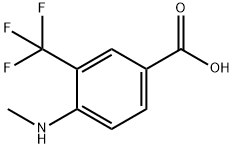 4-Methylamino-3-trifluoromethyl-benzoic acid Struktur