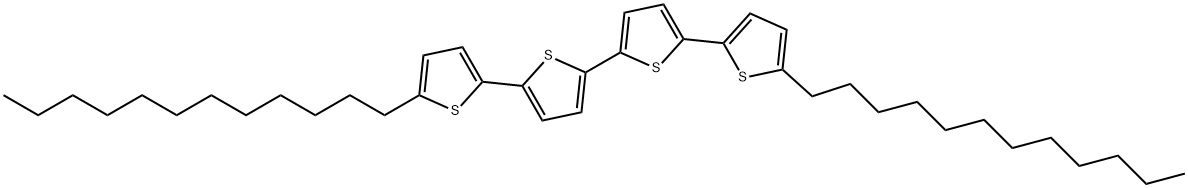 5,5'''-Didodecyl-2,2':5',2'':5'',2'''-quaterthiophene Struktur