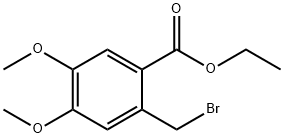 Ethyl 2-(bromomethyl)-4,5-dimethoxybenzoate Struktur