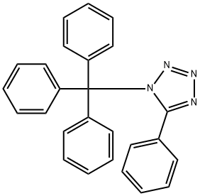 5-phenyl-1-trityl-1H-tetrazole Struktur