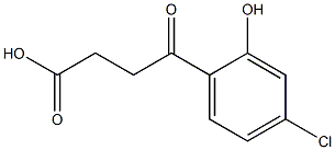 4-(4-Chloro-2-hydroxyphenyl)-4-oxobutanoic acid Struktur