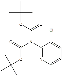 2-(Di-Boc-amino)-3-chloro-pyridine Struktur