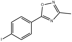 5-(4-iodophenyl)-3-methyl-1,2,4-Oxadiazole Struktur