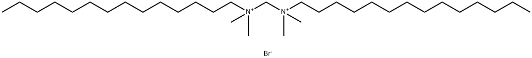 N,N'-METHYLENEBIS(DIMETHYLTETRADECYLAMMONIUM BROMIDE) Struktur