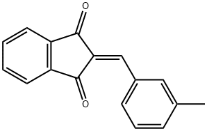 2-(3-METHYL-BENZYLIDENE)-INDAN-1,3-DIONE Struktur