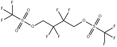 2,2,3,3-Tetrafluorobutane-1,4-diyl bis(trifluoromethanesulfonate) Struktur