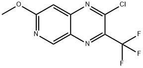 2-Chloro-7-methoxy-3-trifluoromethyl-pyrido[3,4-b]pyrazine Struktur