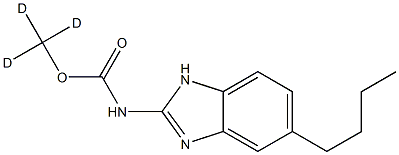 Methyl-d3 (5-butyl-1H-benzoimidazol-2-yl)carbamate Struktur