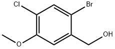 (2-Bromo-4-chloro-5-methoxy-phenyl)-methanol Struktur