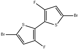 5,5'-dibromo-3,3'-difluoro-2,2'-bithiophene Struktur