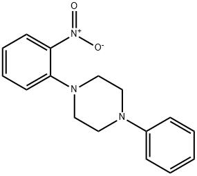 1-(2-Nitrophenyl)-4-phenylpiperazine Struktur