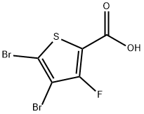 4,5-dibromo-3-fluorothiophene-2-carboxylic acid Struktur