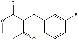 methyl 2-(3-fluorobenzyl)-3-oxobutanoate Struktur