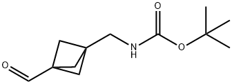 tert-Butyl((3-formylbicyclo[1.1.1]pentan-1-yl)methyl)carbamate Struktur