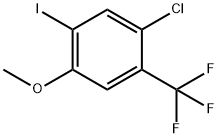 1-Chloro-5-iodo-4-methoxy-2-trifluoromethyl-benzene Struktur