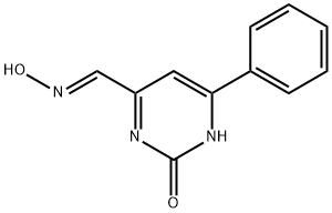 (E)-2-Oxo-6-phenyl-1,2-dihydropyrimidine-4-carbaldehyde oxime Struktur