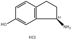 (3R)-3-amino-2,3-dihydro-1H-inden-5-ol hydrochloride Struktur