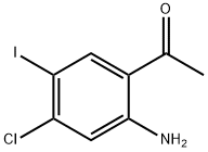 1-(2-Amino-4-chloro-5-iodo-phenyl)-ethanone Struktur