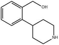 (2-(piperidin-4-yl)phenyl)methanol hydrochloride Struktur