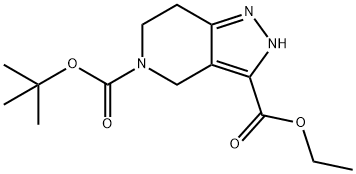 5-Tert-Butyl 3-Ethyl 6,7-Dihydro-2H-Pyrazolo[4,3-C]Pyridine-3,5(4H)-Dicarboxylate Struktur